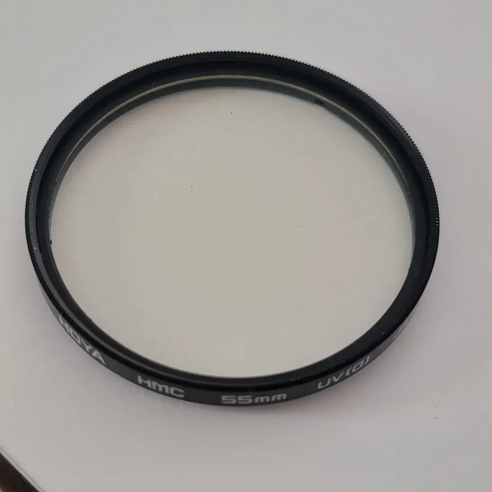 Hoya HMC UV[0] 55mm Lens UV Filter Black Japan DSLR Camera Protection Lens